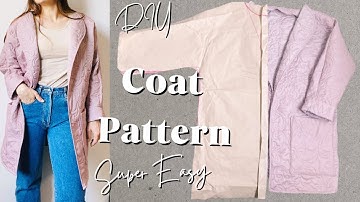 How To make a Coat and jacket pattern  step by step pattern making tutorial