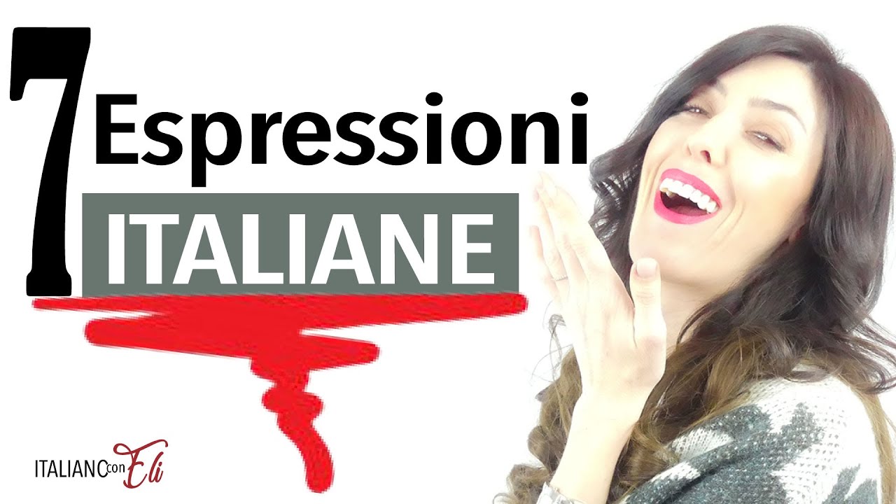 She speaks italian. Expressive Italians.