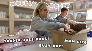 Weekly Reset, Trader Joes Haul + An INSANELY Busy Day! / Day In The Life of a Mom