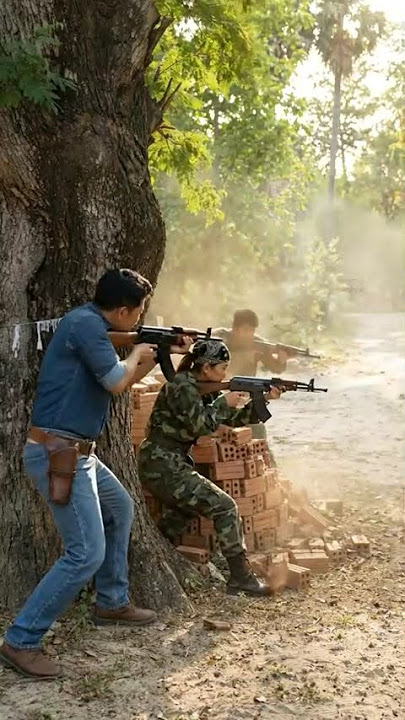 Ganas! Tembak-Menembak Intens dalam Latihan Militer 🔥 #army #tnidihatirakyat