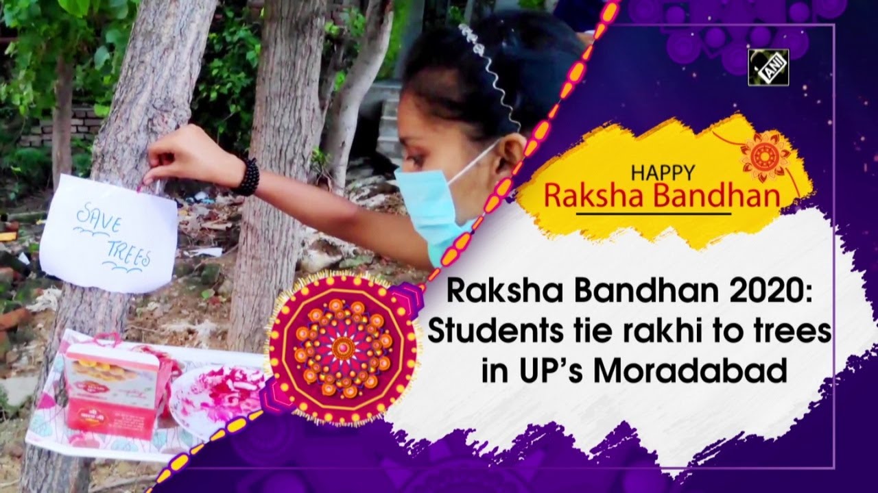 Raksha Bandhan 2020: Students tie rakhi to trees in UP's Moradabad ...