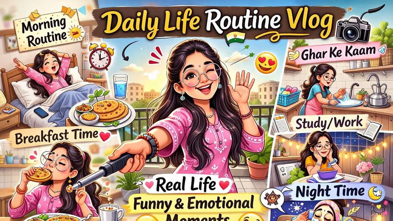 Daily Life Routine Vlog of Indian Girl 🇮🇳 | Real & Simple Day - YouTube