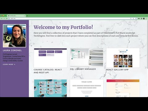 Full-Stack JavaScript Techdegree Portfolio Overview