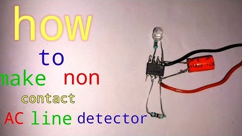 how to make AC Voltage Detector/Tester (Non Contact )AT Home