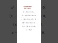 FACTORIZATION OF POLYNOMIAL #maths #mathshorts #polynomial #class9