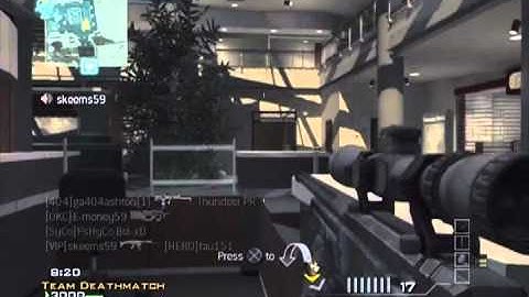 Modern Warfare 3 L118A Team Deathmatch Quickscope Gameplay on Arkaden