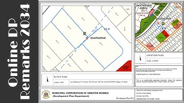 BMC Online DP Remarks 2034 | Online Sactioned Development Plan - 2034 Remarks | DCPR Mumbai