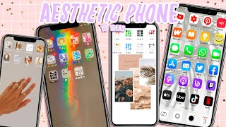 CUSTOMIZE YOUR PHONE! 10 AESTHETIC ideas to ORGANIZE APPS and FOLDERS | Android & Iphone