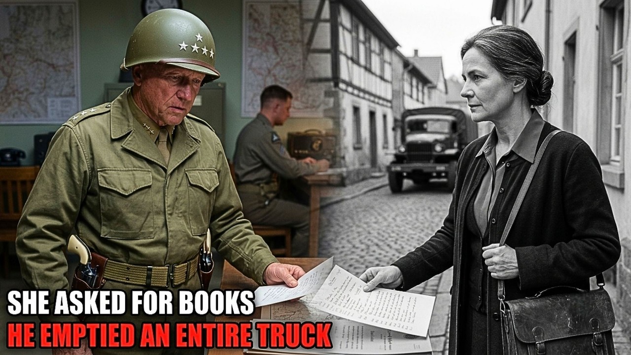 "The German Teacher Asked Patton for Books to Reopen Her School — He Emptied an Entire Truck"