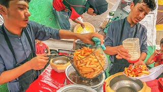 KID Selling FRENCH FRIES  Hardworking Afghani Boy Making KFC McDonald's Style Fries | Street Food