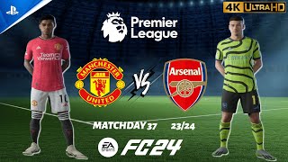 FC 24 - Manchester United vs. Arsenal | Premier League Matchday 37 23/24 | PS5 [4K 60FPS]