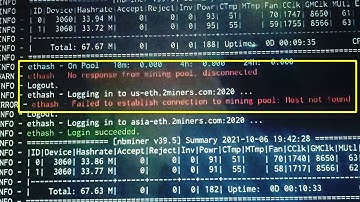 How Fix Hive OS Mining Rig Error "No response from mining pool, Disconnected"