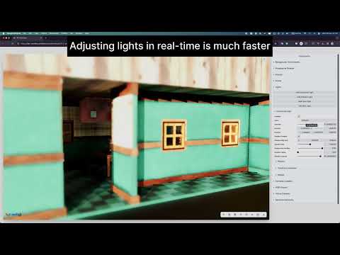 [ Threejs Renderer vs Blender 4.1 EVEE Next ] - video thumbnail