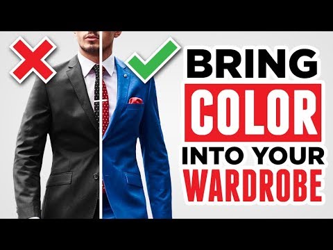 How To Bring Color Into Your Wardrobe (And Not Look Like A Clown) - YouTube