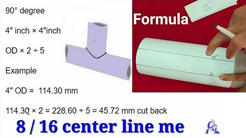 फार्मूला के जरिए पाइप में ब्रांच बनाएं/Equal and unequal Tee branch formula/in Hindi video