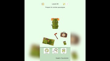 Brainologic Level 29 | Prepare For Zombie Apocalypse | Games Squeezer
