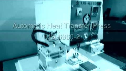 Heat Transfer Press With Automatic Label Picker US 6860  US 6860-2