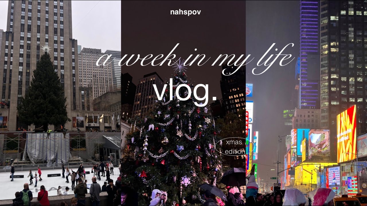 weekly vlog - Christmas shopping in NYC, putting up the xmas tree 🎄
