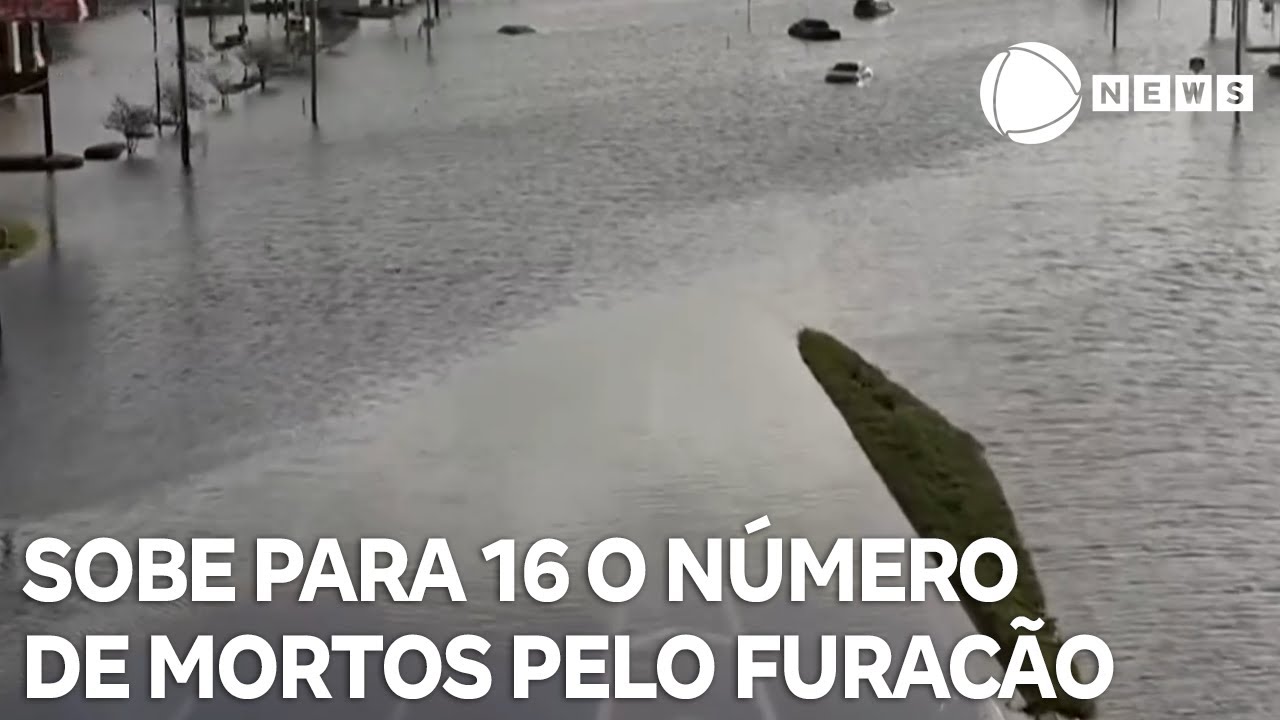 Sobe para 16 o número de mortos pelo furacão Milton