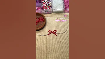 فيونكه الخرز Ribbon Beads Beadsjewellery Diy Diycrafts 