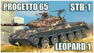 STB-1, Progetto 65 & Leopard 1 • WoT Blitz Gameplay