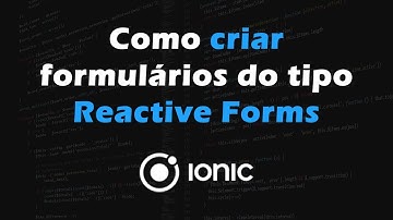 Como criar formulários do tipo Reactive Forms