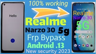 #Realme Narzo 30 5g Frp Bypass/ Android.13/ Realme Narzo 30 5g New Security 2023 . 100% Working.