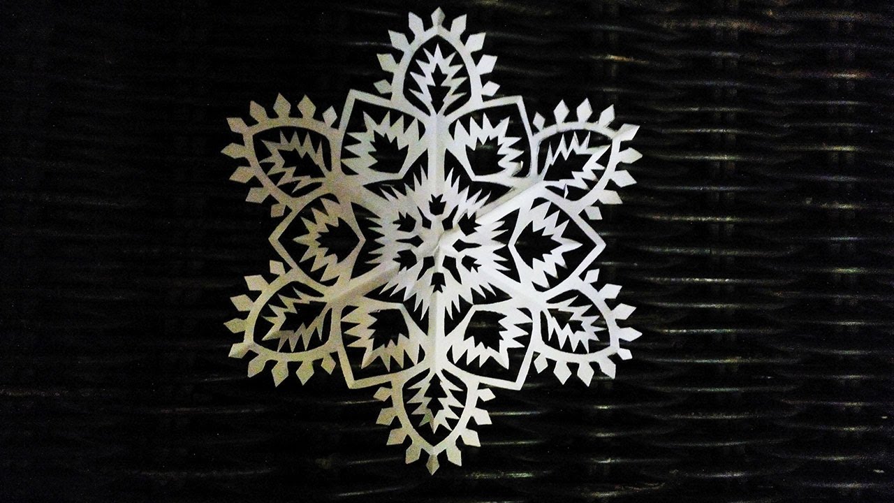 How to make a paper snowflake СНЕЖИНКА ИЗ БУМАГИ НЕВЕСТА КАК ВЫРЕЗАТЬ СНЕЖИНКУ How to cut