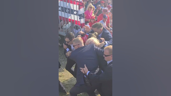 NEW footage of Secret Service rushing Trump to car