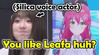SAO Silica's voice actor Rina Hidaka gets surprised by Sakura Miko's answer