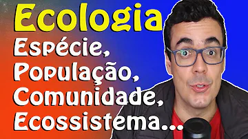 Como se chama respectivamente a O conjunto do ambiente físico e dos organismos que nele vivem B o conjunto de indivíduos de diferentes espécies habitando determinada área *?