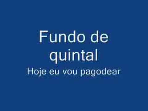 Fundo de quintal - Hoje eu vou pagodear (ao vivo)