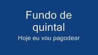 Fundo de quintal - Hoje eu vou pagodear (ao vivo) chords