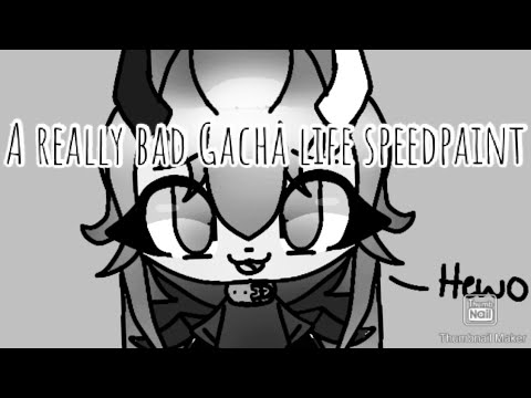 A REALLY BAD GACHA LIFE SPEEDPAINT!!! - YouTube