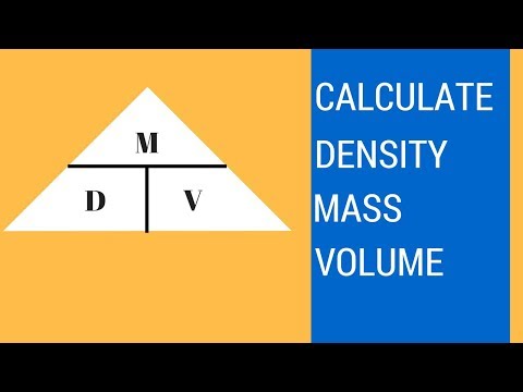 How to find density, mass, and volume