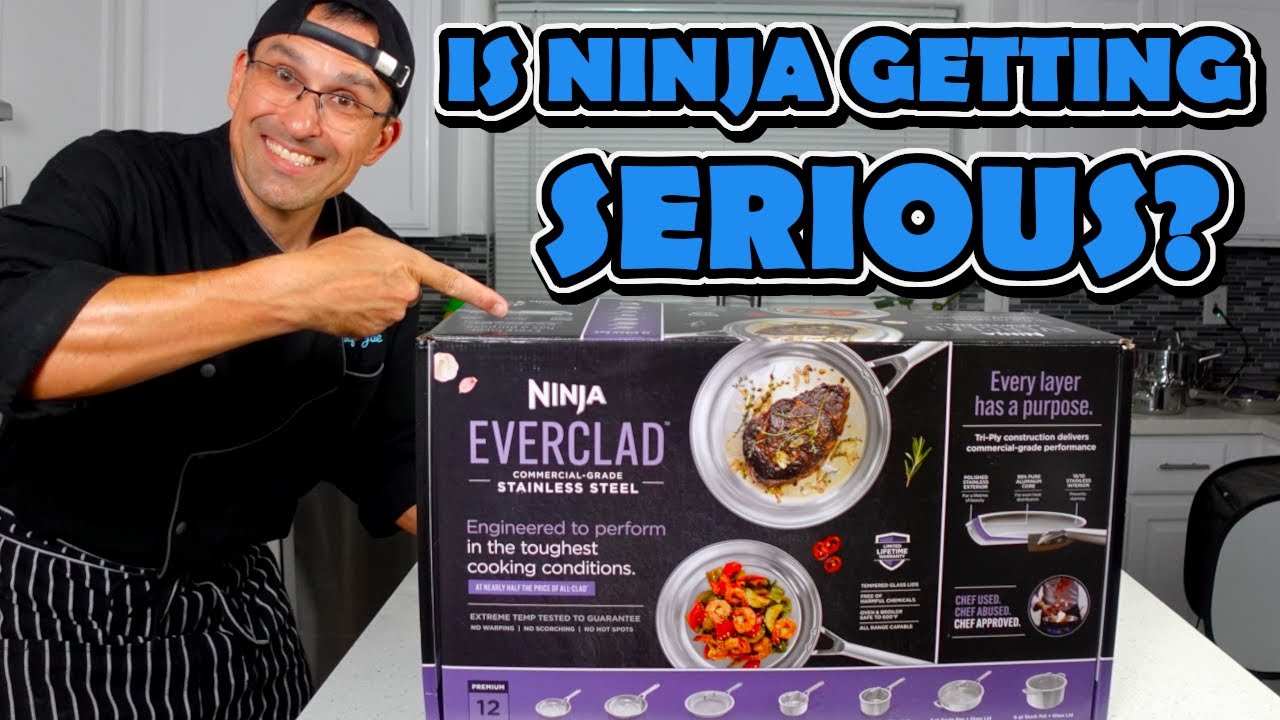 Unboxing Ninja Everclad Stainless Pan 12-PC Set!