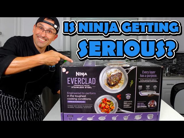 Ninja EverClad Commercial-Grade Stainless Steel Cookware 12-Piece Set | C99012