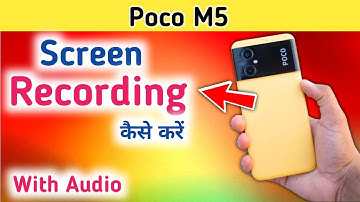 How to screen recording in Poco M5 || Poco M5 Screen Recording