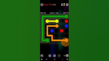 flow free level 149 | games | android | flow free | 6x6 #flowfree #android #game #mindgame