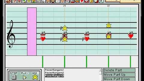 Power Rangers Opening Mario Paint Composer