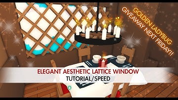 Aesthetic, elegant diamond window tutorial/speed build (Adopt me)