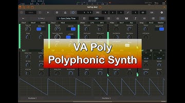 VAPoly - 8 Voice Polyphonic Synthesizer - Sounds Fantastic - Demo for the iPad