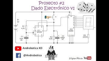 Dado Electrónico con el oscilador 555 y el contador 4026