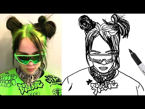 How To Draw Portraits  Famous People Drawings  YouTube