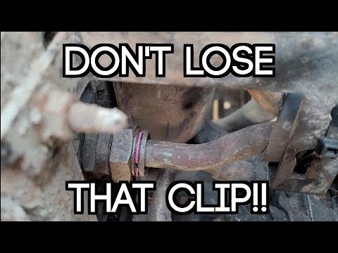Transmission & Oil Cooler line clip retainer trick!! 