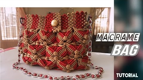 HOW TO MAKE Macrame bag // New Design Diy Tutorial #magnificalcorecraft