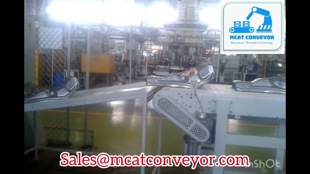Modular Link Bend Conveyor , 90 degree , Press shop Conveyor 