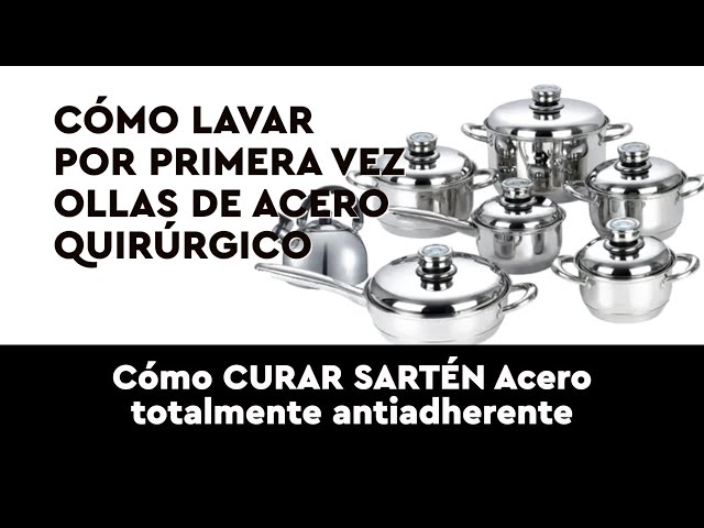 Set Batería Cocina Olla Sarten Acero Quirúrgico Inoxidable