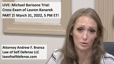 LIVE: Michael Barisone Trial: Cross-Exam of Lauren Kanarek PART 2!