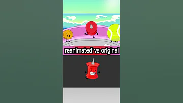BFDIA 22 Original Vs Reanimated Tpot Bfdi Bfb Animation Shorts 